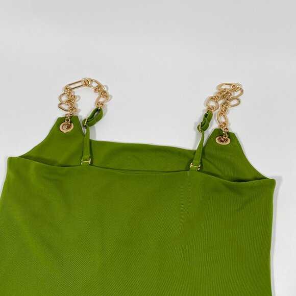 GAP x CULT GAIA Green Jersey Chain Mini Dress - Picture 6 of 7